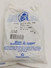 LOT OF (5) NEW IN BAG! BARNES POLY-TITE MALE 90 DEGREE TUBE ELBOW 11442