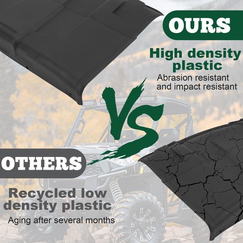 Hard Roof Black For Polaris Ranger XP 1000/900/570 Brutus Full Size 2013-2025 - Picture 2 of 22