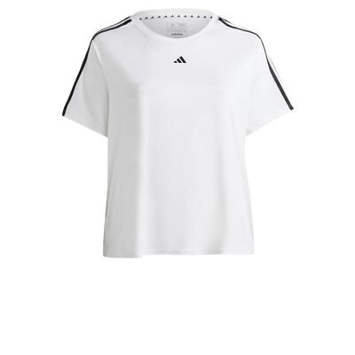 adidas Women's Plus Size Aeroready Train Essentials 3-Stripes T-Shirt, 2X