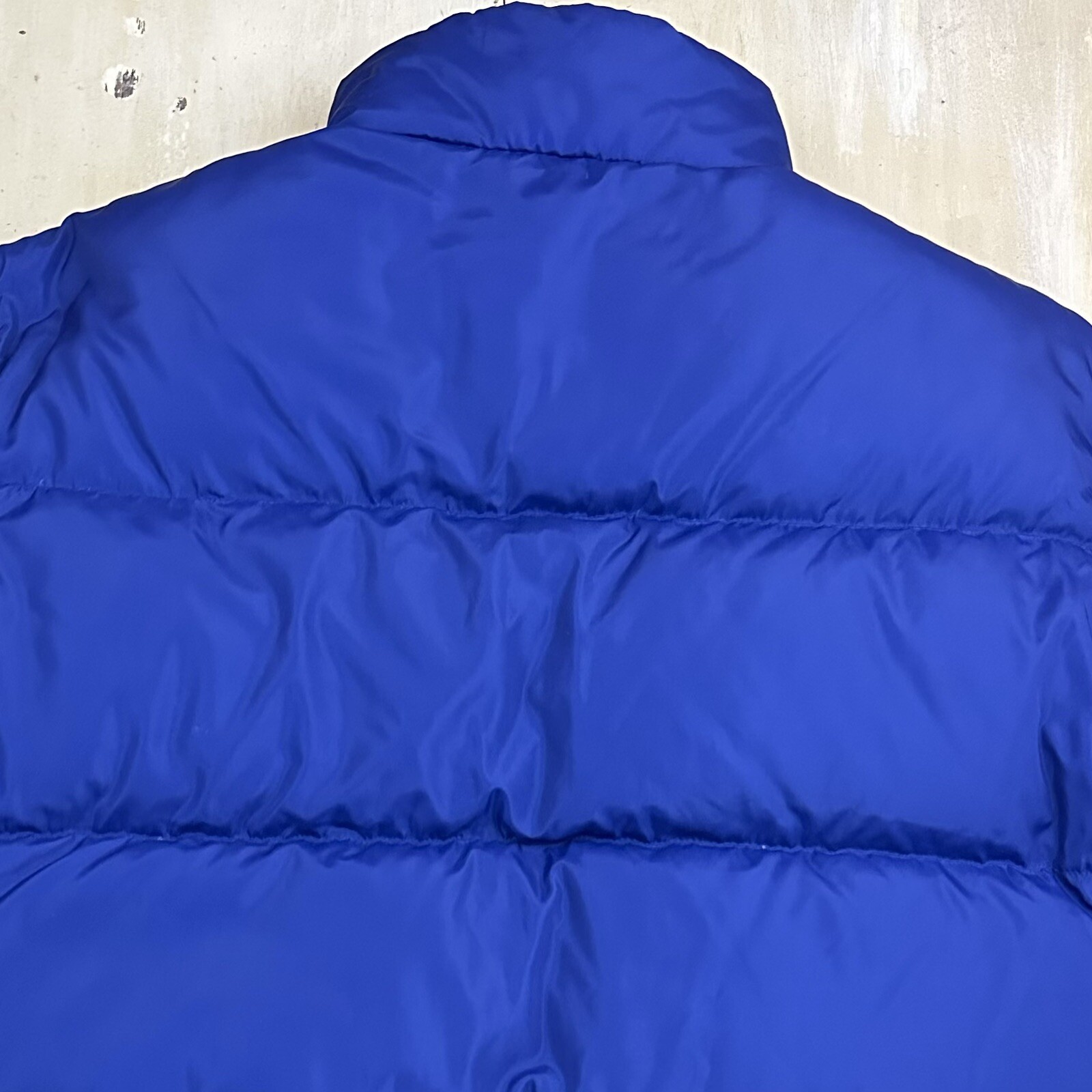 LANDS END Goose Down Royal Blue Puffer Winter Coat Jacket, Mens Unisex LARGE eBay