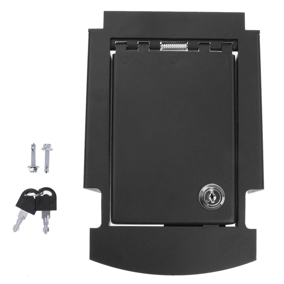 Caja fuerte consola central negra con 2 llaves para Ford Edge 2015-2019 VFT4Z9906202A Foto 3 de 4