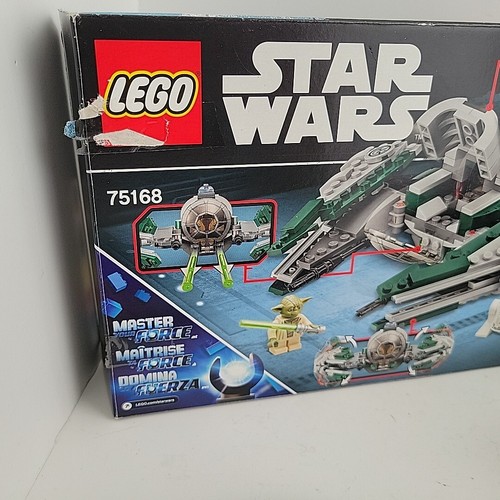 Lego Star Wars Yodas Jedi Starfighter 75360 completo manuale minifigure scatola - Foto 3 di 16