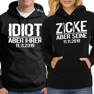Idiot But Her Bit But His Hoodies For Couples Couple Sweaters Gift SET
