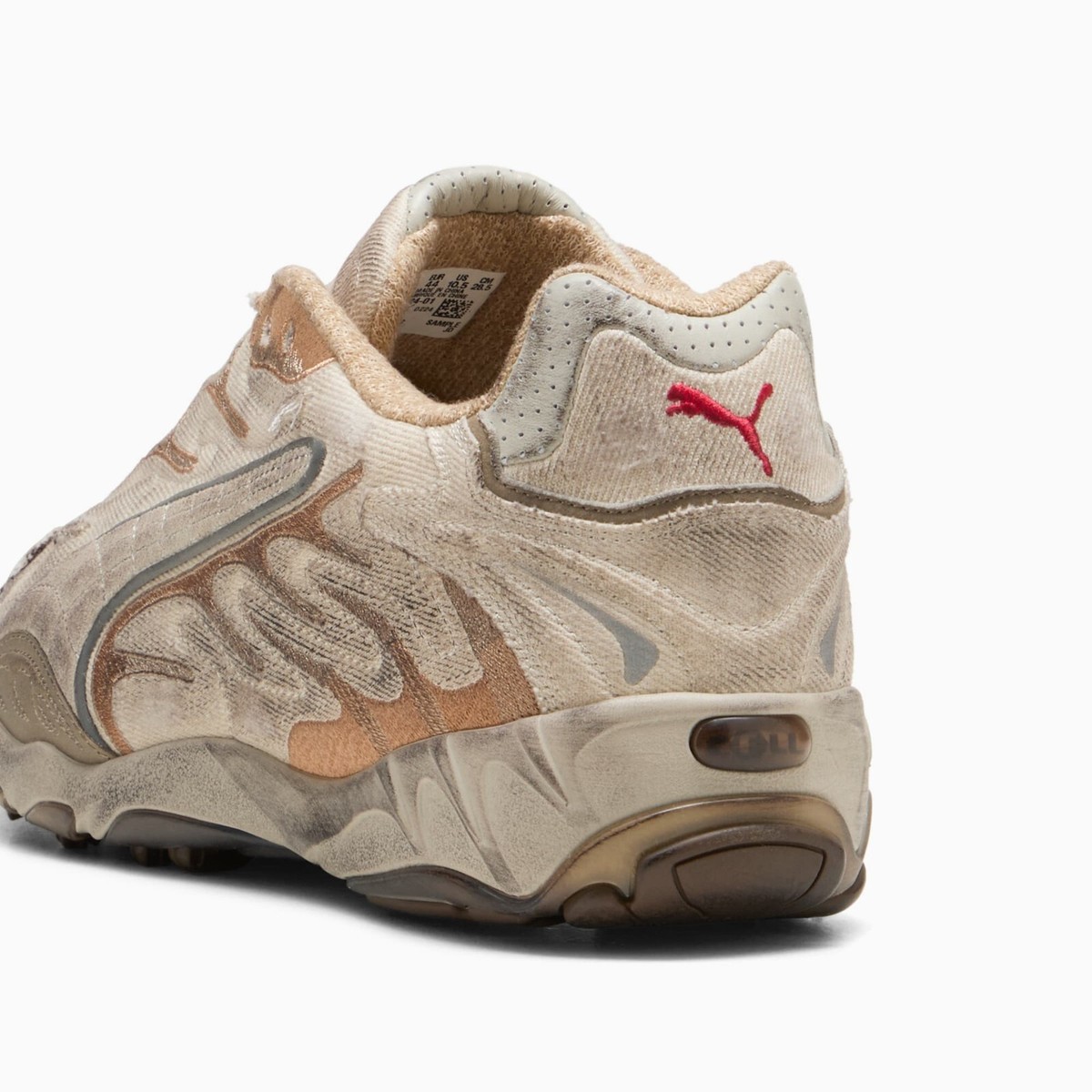 A$AP Rocky × Puma Inhale Distressed Tan Bronze Red 401624-01