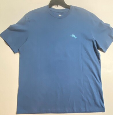 Tommy Bahama Men's T Shirt - All Hands On Deck Print - Small - Blue
