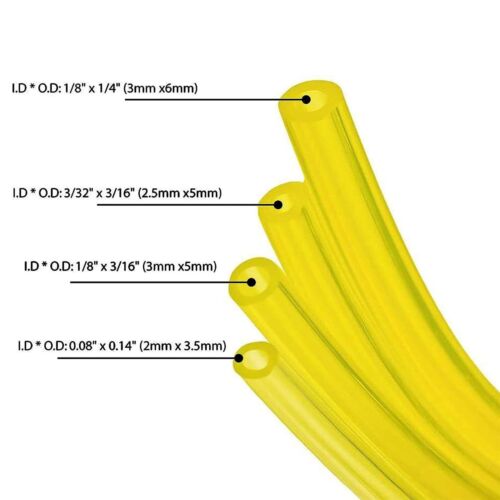 20 Feet (4 Sizes 5 feet each) Petrol Fuel Line Hose Tube Common 2 Cycle Engine - Picture 2 of 5