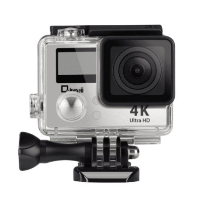 4K Wifi Sports Action Camera With Double Screen Sensor 100 Ft Waterproof 170° Wi