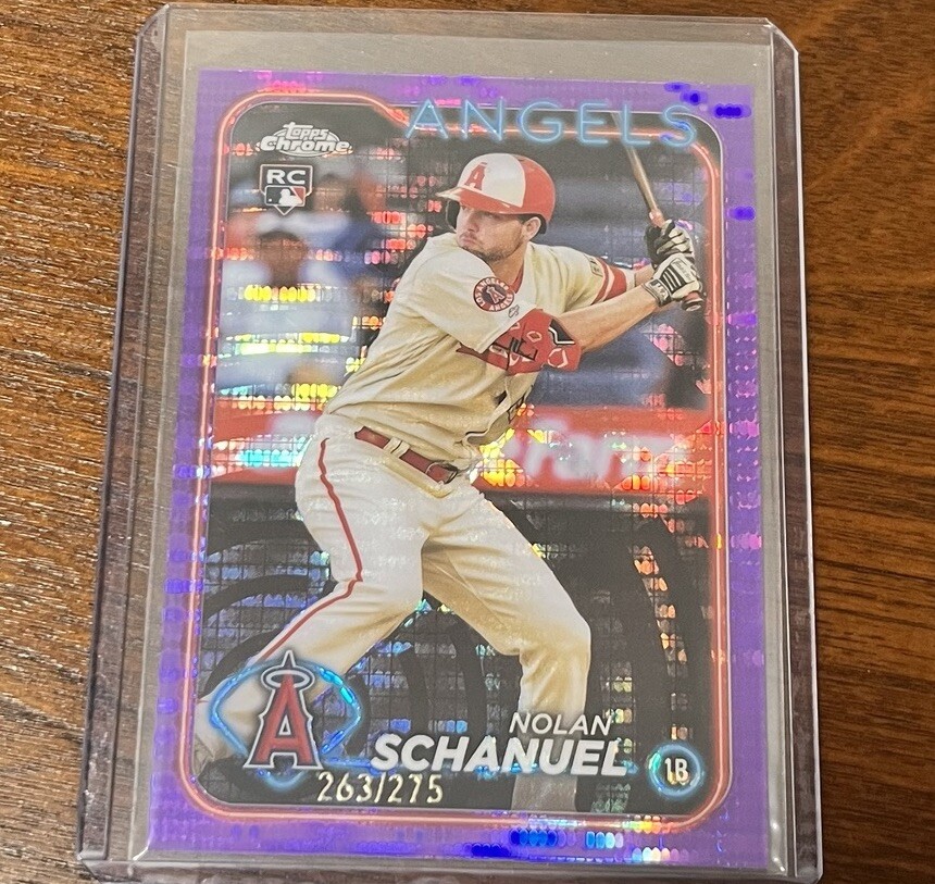 NOLAN SCHANUEL TOPPS 2024 CHROME PURPLE SONAR 263/275 #274