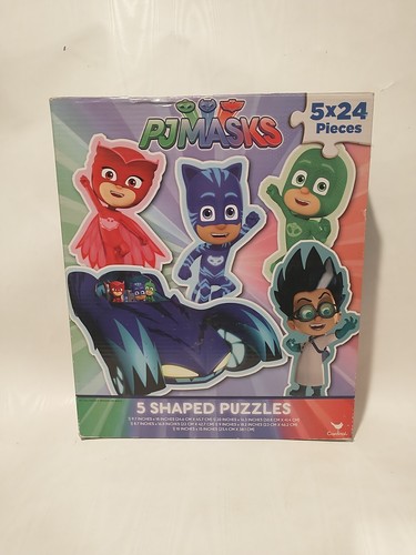PJ Masks Puzzle Set 5 Shaped Puzzles 24 Pieces Each Preschool ...