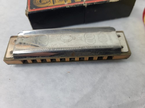 3 Vintage Hohner Harp Harmonicas Echo GLF Chrometta 8 All Working, Have Cosmetic - Picture 3 of 20