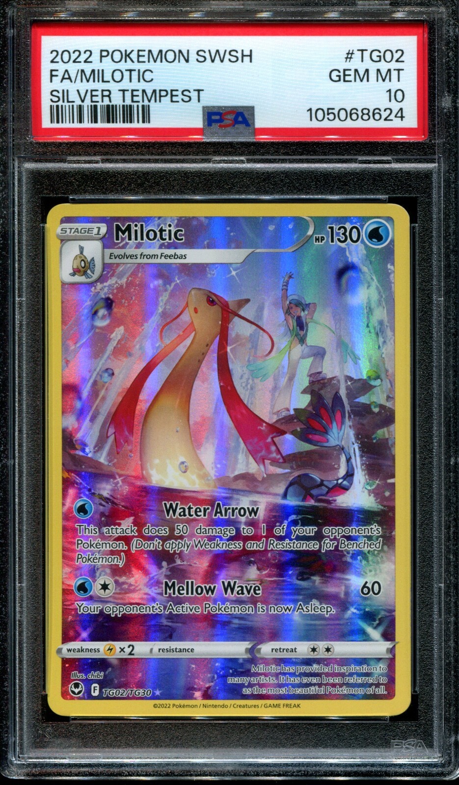 PSA 10 Milotic TG02/TG30 Trainer Gallery Silver Tempest  English Pokemon Card