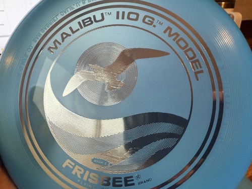 Wham-o Frisbee Pro professional Malibu seagull metallic silver stamp 24B mold - Picture 3 of 12