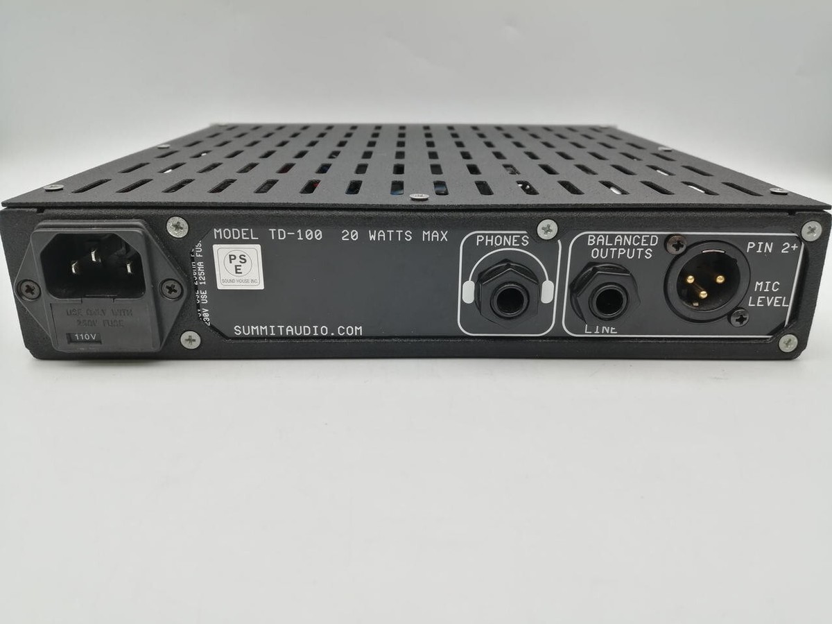 Summit Audio TD-100 Tube Instrument Preamp and Direct Box Summit Audio TD-100 Tube Instrument Preamp and Direct Box