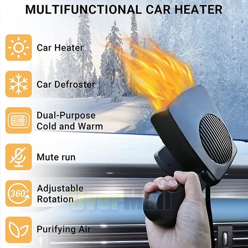 DC 12V Car HEATER FAN Warm Air Blower Defroster Demister Heating Cooling Two Use - Picture 53 of 94