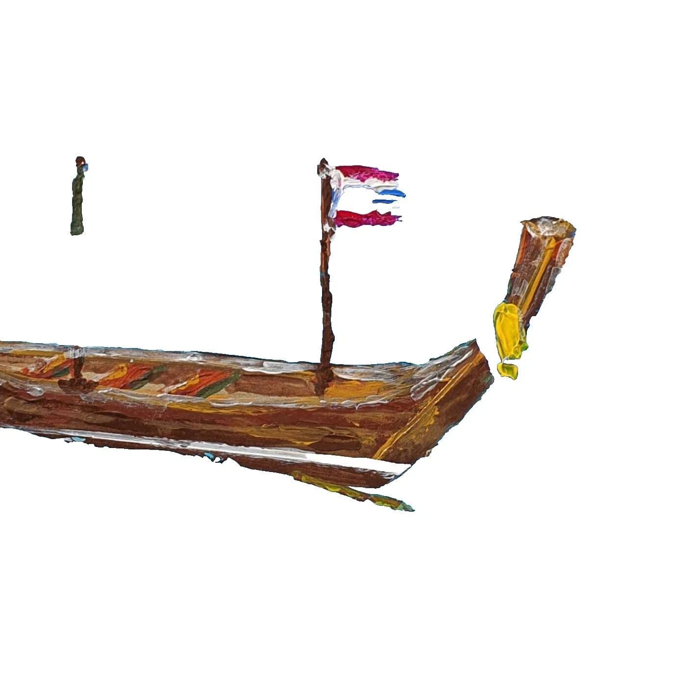 Pinturas de arte náutico en miniatura de acrílico