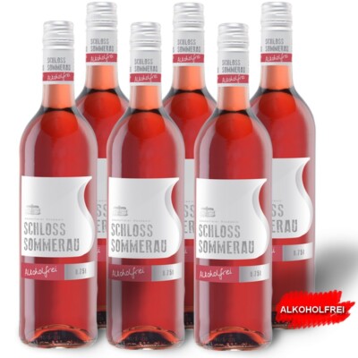 6 x 75 cl Alkoholfreier Rosewein Cuvée rose  0,5% vol Schloss Sommerau