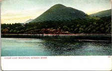 Postcard Circa 1908 Sugar Loaf Mountain Hudson River New York B144
