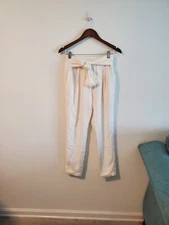 NWT relaxed leg high waist off white trouser pants size small RO&DE bow tie