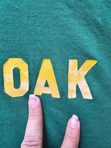 VTG Live Oak Shirt Adult Large Green Dodger Sportswear MOM High School 70s Mens - Picture 6 of 9