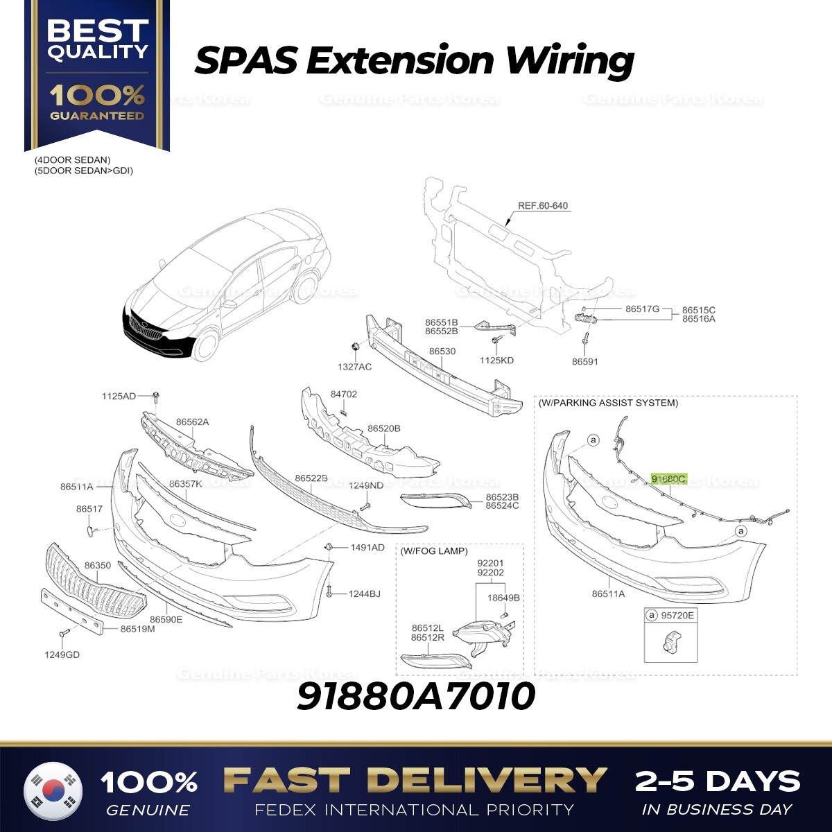 ⭐Genuine⭐ SPAS Extension Wiring 91880A7010 for Kia Forte ⭐Genuine⭐ SPAS Extension Wiring 91880A7010 for Kia Forte