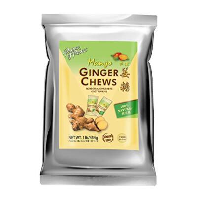 Prince of Peace Ginger Chews with Mango, 1 lb.   Candied Ginger   Mango Candy 