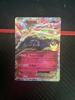 #ad #ad Xerneas EX 97 146 Holo Full Art Ultra Rare Card Pokémon Celebrations Classic NM $4.30