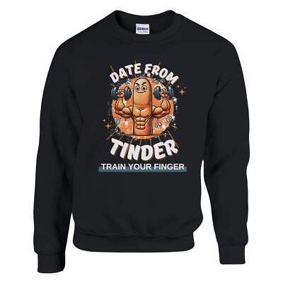 Finger - Klassischer Unisex Pullover mit Rundhalsausschnitt | Gildan  18000 Schw
