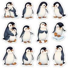 Penguins Cardstock Die Cut Embellishment 12 7 Inch
