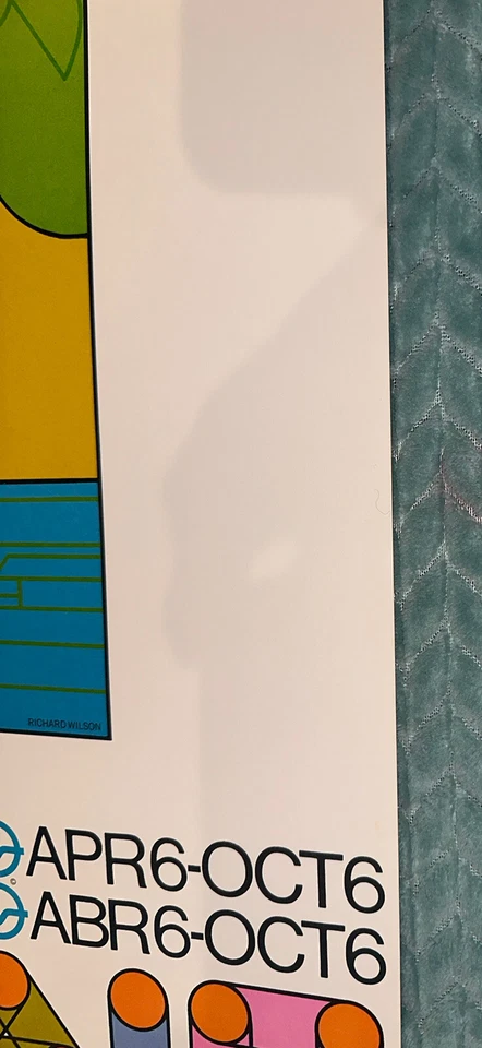 San Antonio Texas 1968 Hemisfair!!ORIGINAL! Pôster vintage retrô RARO!!!! - Imagem 3 de 4