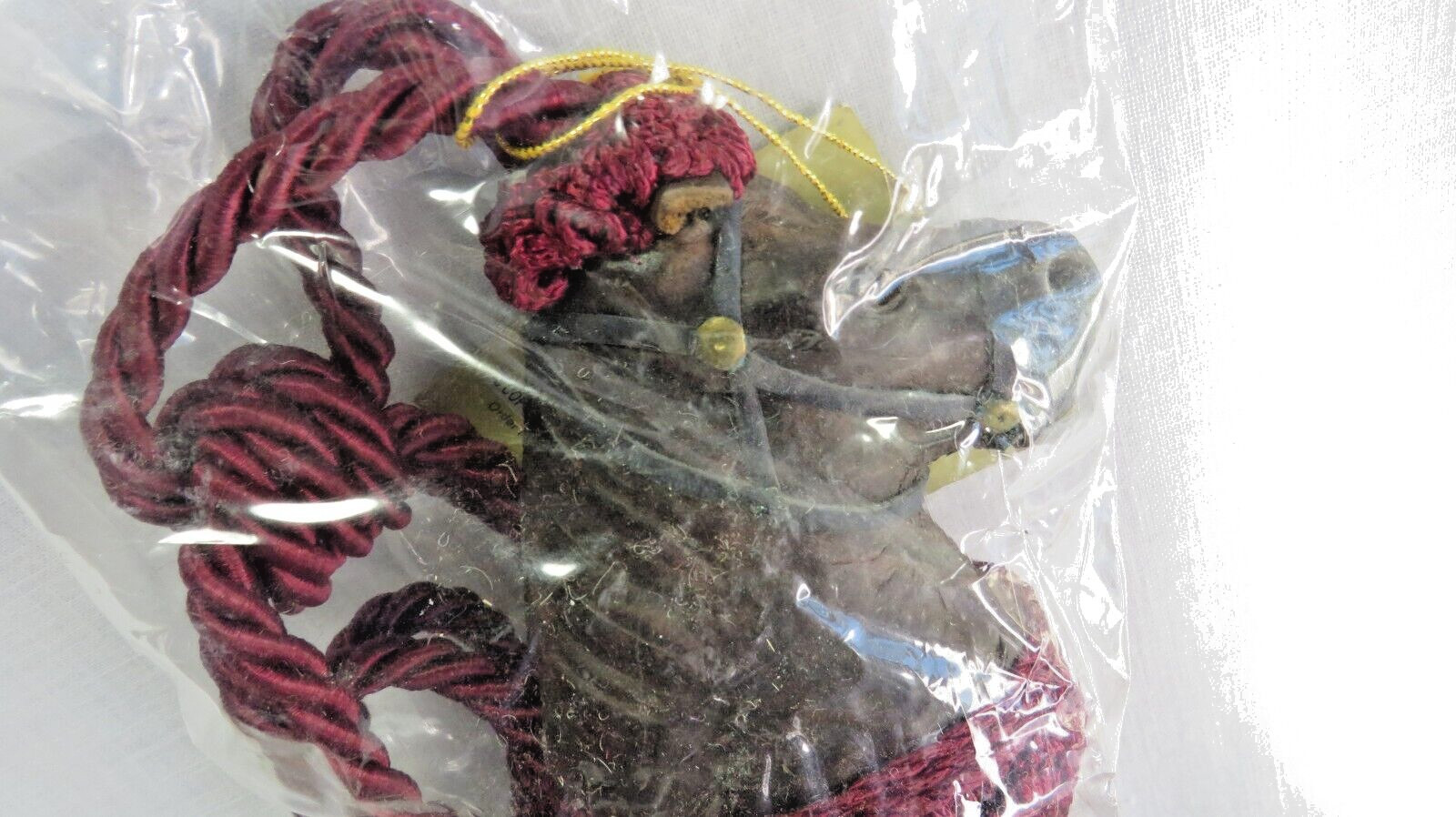 Curtain Tie Backs Horse Head Equestrian ~ Leather/wood New 2 Pairs 4 pieces