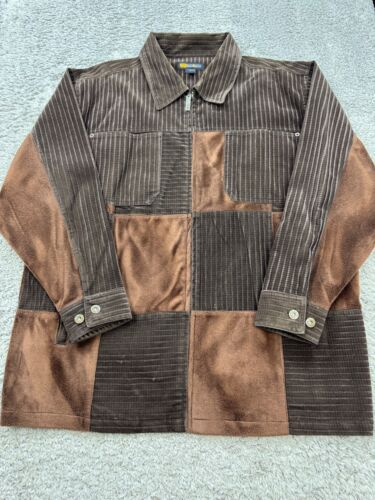 Vtg Godbody Jacket Men Large Brown Wide Wale Corduroy 34x32 Pant 2pc Set 90s Y2K - Picture 3 of 15