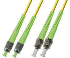 6M (19.68ft) OS2 FC/APC to ST/APC Fiber Optic Cable Duplex Singlemode 9/125