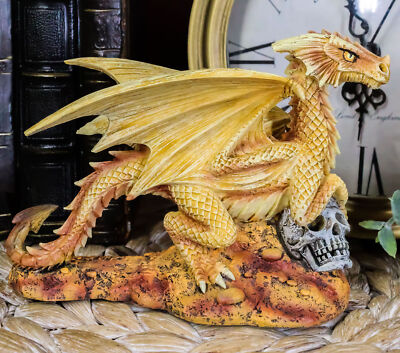 Desert Sand Element Baby Wyrmling Dragon Statue Anne Stokes Fantasy 5.25''L