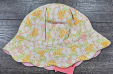 Baby Girl New Gymboree 6-18 Month Vintage 2006 Swim Floral Bucket Cap Hat