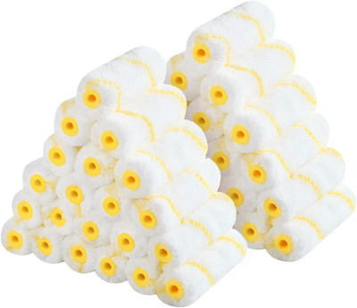 4-48pc Prof. Grade Paint Roller Covers 4'' Microfiber 1/2'' Nap Excellent Coverage