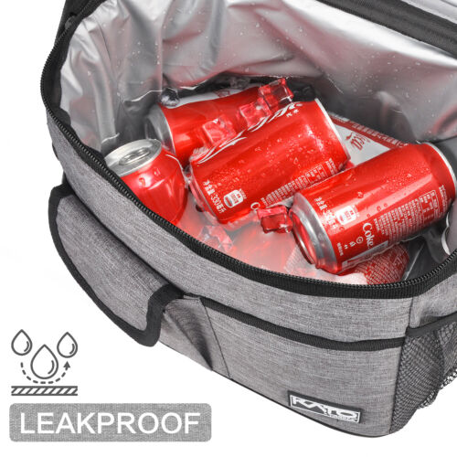 Insulated Lunch Bag Box Cooler for Men & Women Heavy Duty Oxford - Picture 4 of 6