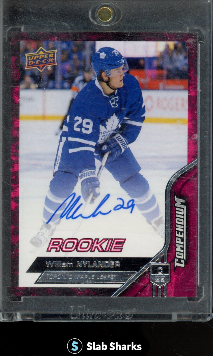 2016 UPPER DECK COMPENDIUM #SP-WN WILLIAM NYLANDER AUTOGRAPH ROOKIE RC PINK