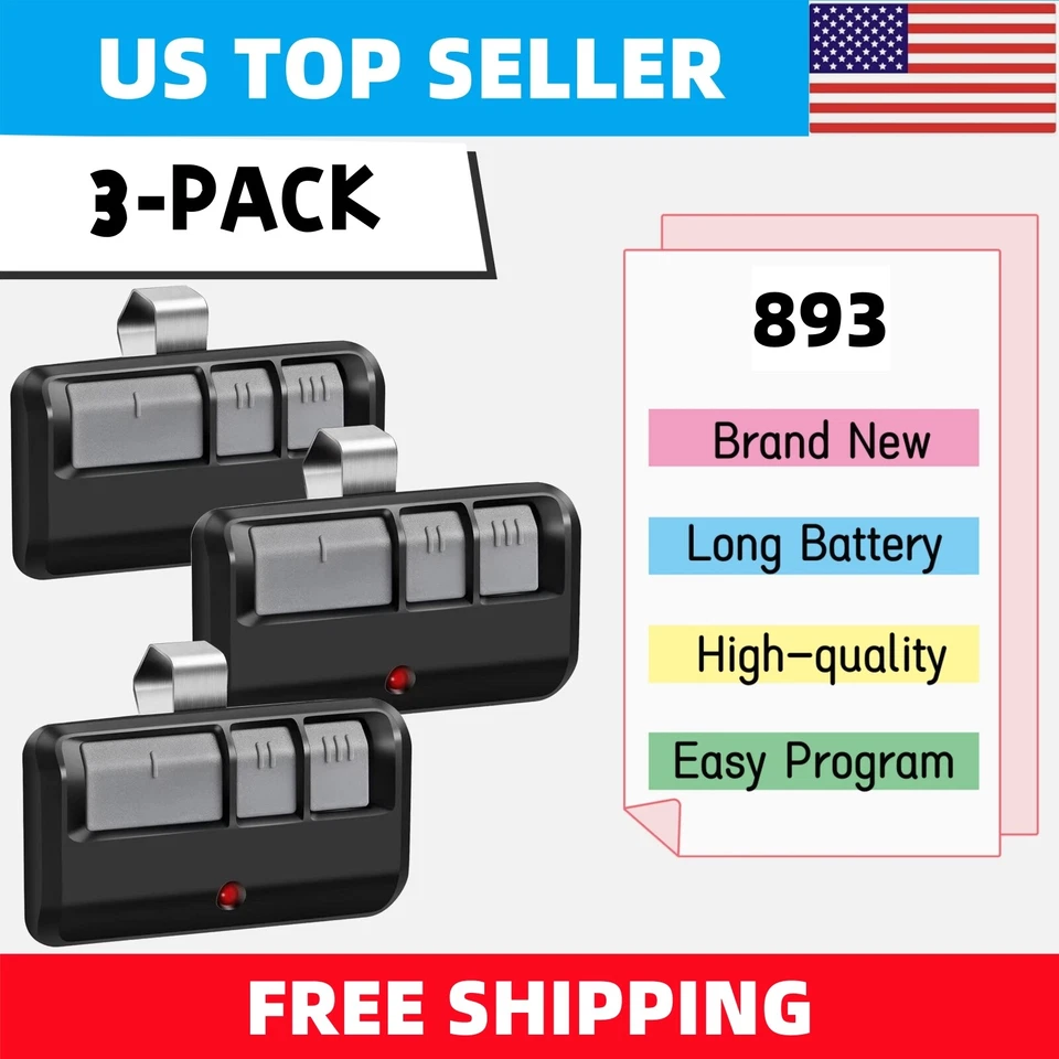 Abridor remoto LiftMaster puerta de garaje para Chamberlain 893LM 893MAX Foto 3 de 4