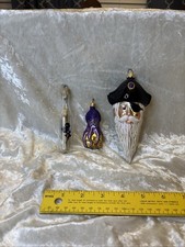 Patricia Breen Pirate Rex Set Of 3 Glass Orna...