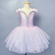 Ballet Girls Dance Skirt Kids Sequin Ballet Ballerina Dress Performance Clothing