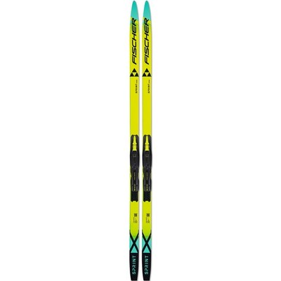 FISCHER Junior Sprint Crown Nordic Ski Set, Tour Step-In Jr IFP Bindings Mounted