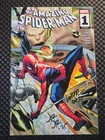 AMAZING SPIDER-MAN #1 MARVEL 2025 SIGNED 2X JOHN ROMITA JR/PEPE LARRAZ W/COA NM