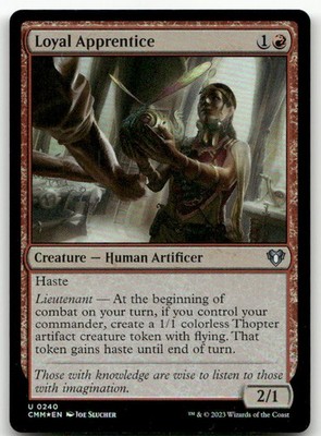 Loyal Apprentice #240 (Foil) (NM) Commander Masters CMM Magic MTG