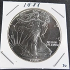 1988  American Silver Eagle - 1 oz Silver - Brilliant About Uncirculated