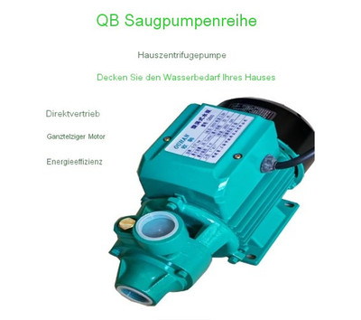 Wasserdruck-Boosterpumpe Vortex-Pumpe Druckerhöhungspumpe Wasserpumpe QB60