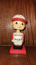 Cincinnati Reds Color Base Baseball Nodder Bobble Head Near Mint Original