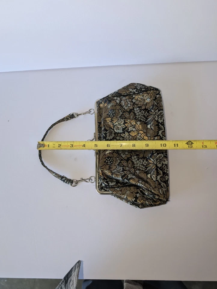 Jaclyn Smith Purse Evening Bag clutch multicolored small  vintage very good - Image 4 of 4