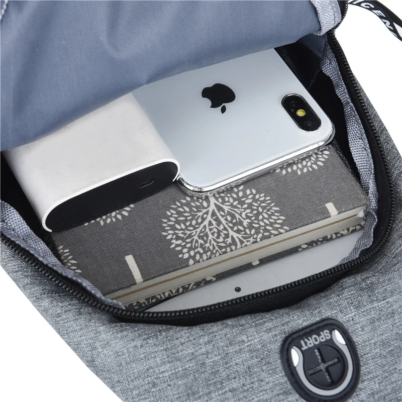 Small Chest Bag Pack Sport Shoulder Sling Cross Body Bag Travel Outdoor ...