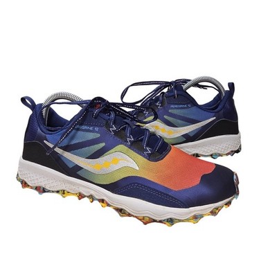 Saucony Peregrine 12 Shield Shoes Kids 7M Multicolor Trail Hiking Active Unisex