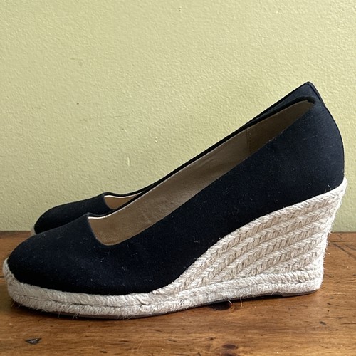 J.Crew Seville Espadrille Wedges Black Size 7 New w/o box! Style #AL003 - Picture 5 of 9